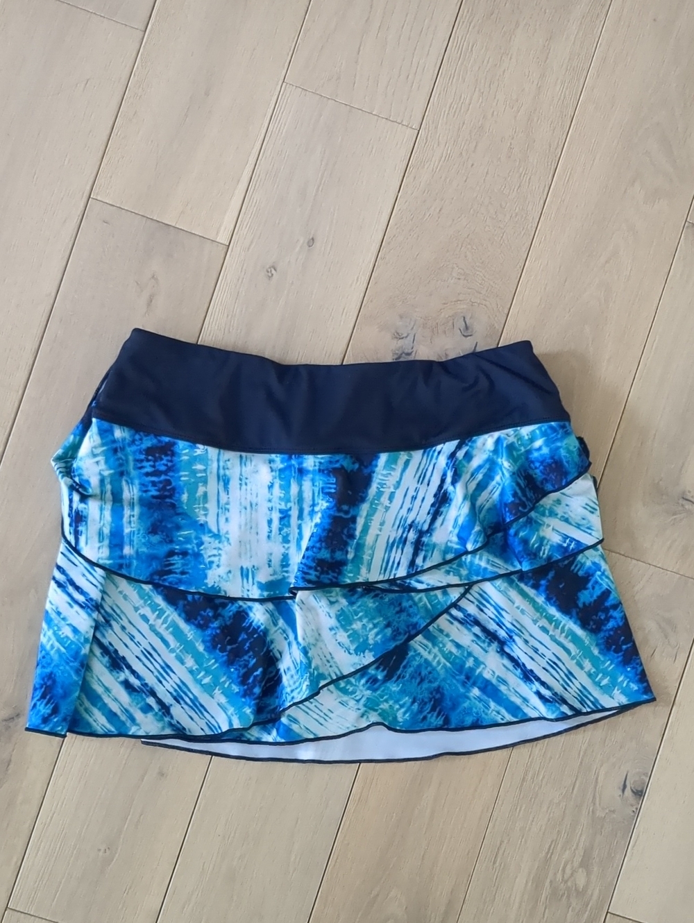 Medium Fila Blue Tiered Tennis Pickleball Skort